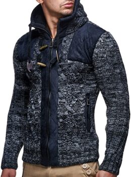 Cardigan con cappuccio da uomo di Leif Nelson 4 Cardigan con cappuccio da uomo di Leif Nelson 4
